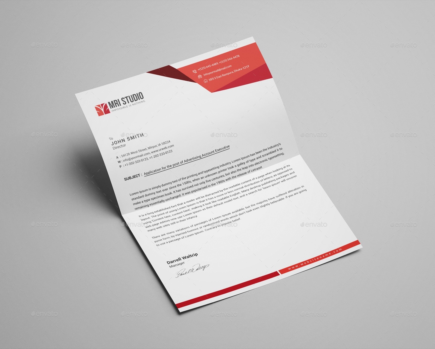Letterhead Pad by mrikhokon GraphicRiver
